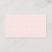 Carte D'accompagnement Prêppy pastel rose bow book pour bébé fille douche (Dos)