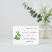 Carte D'accompagnement Preppy Topiary Rabbit Livres Pour Bébé Garçon Douc (Debout devant)
