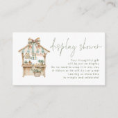 Carte D'accompagnement Présentation de Baby Shower au Marché des Producte (Devant)