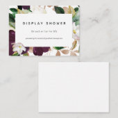 Carte D'accompagnement Présentation de Baby Shower de mariage en velours  (Devant / Derrière)