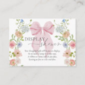 Carte D'accompagnement Présentation de douche Arc-en-ciel bébé rose (Devant)