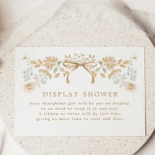 Carte D'accompagnement Présentation de la douche de mariage Cottage d'Aut