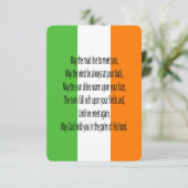 Carte D'accompagnement Prière de bénédiction irlandaise (Debout devant)