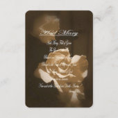Carte D'accompagnement Prière de Hail Mary (Devant)