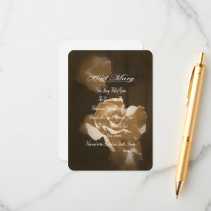 Carte D'accompagnement Prière de Hail Mary