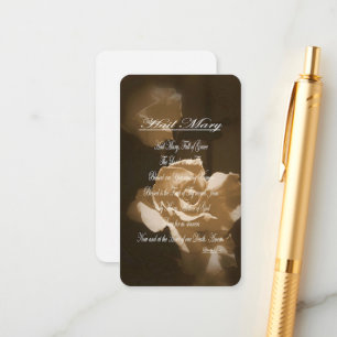 Carte D'accompagnement Prière de Hail Mary