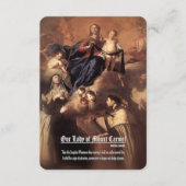 Carte D'accompagnement Prière Notre-Dame du Mont Carmel (Devant)