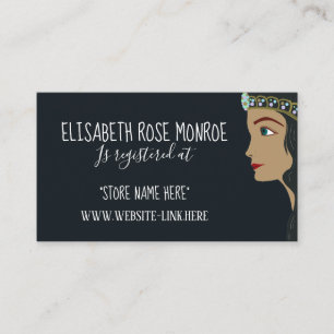 Carte D'accompagnement Princess Blue Baby shower Cadeau Registre