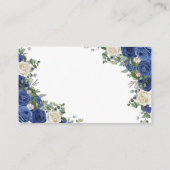 Carte D'accompagnement Princess Boot Silver Navy Quinceañera Detail Card (Dos)