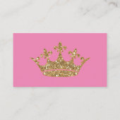 Carte D'accompagnement Princess or couronne diaper billet de tombole bébé (Dos)