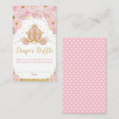Carte D'accompagnement Princesse Carriage Baby shower Floral Déchets Raff (Devant / Derrière)