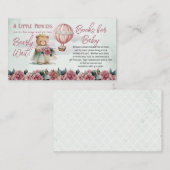 Carte D'accompagnement Princesse Teddy Bear Bearly Wait Livres pour bébé (Devant / Derrière)