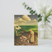 Carte D'accompagnement Printemps dans le pays par Grant Wood (Debout devant)