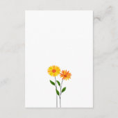 Carte D'accompagnement Printemps Floral Elegant QR Code Mariage RSVP (Dos)