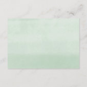 Carte D'accompagnement Printemps vert or blanc livres floraux pour bébé (Dos)