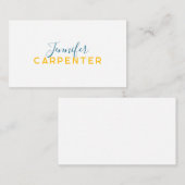 Carte D'accompagnement Professional elegant modern minimalist plain (Devant / Derrière)