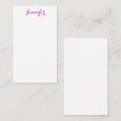 Carte D'accompagnement Professional elegant modern minimalist plain name (Devant / Derrière)