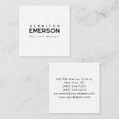 Carte D'accompagnement Professional minimalist modern plain  (Devant / Derrière)