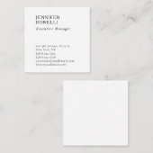 Carte D'accompagnement Professional plain minimalist modern trendy (Devant / Derrière)