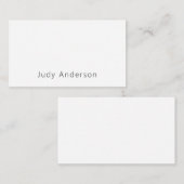 Carte D'accompagnement Professional Plain Modern Elegant Your Name (Devant / Derrière)