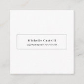 Carte D'accompagnement Professional Unique Classical Simple Black & White (Devant)