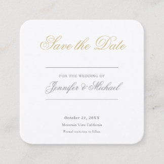 Carte D'accompagnement Professionnel de mariage minimaliste