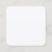 Carte D'accompagnement Professionnel de mariage minimaliste (Dos)