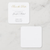 Carte D'accompagnement Professionnel de mariage minimaliste (Devant / Derrière)