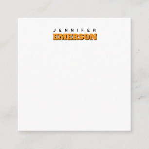 Carte D'accompagnement Professionnel minimaliste moderne nom simple