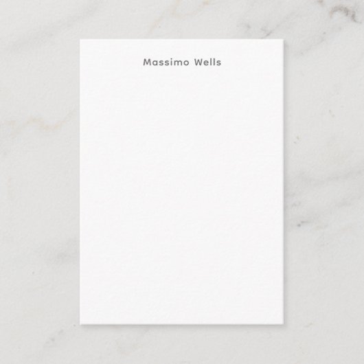 Carte D'accompagnement Professionnel Simple Blanc Attrayant (Devant)
