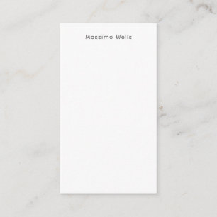 Carte D'accompagnement Professionnel Simple Blanc Attrayant