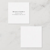 Carte D'accompagnement Professionnel Unique Classique Simple Noir & Blanc (Devant / Derrière)