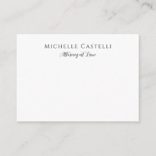 Carte D'accompagnement Professionnel Unique Classique Simple Noir & Blanc