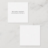 Carte D'accompagnement Professionnel Unique Classique Simple Noir & Blanc (Devant / Derrière)