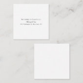 Carte D'accompagnement Professionnel Unique Classique Simple Noir & Blanc (Devant / Derrière)