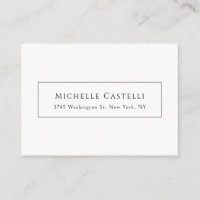 Professionnel Unique Classique Simple Noir & Blanc