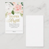 Carte D'accompagnement Protea floral Diaper Raffin (Devant / Derrière)