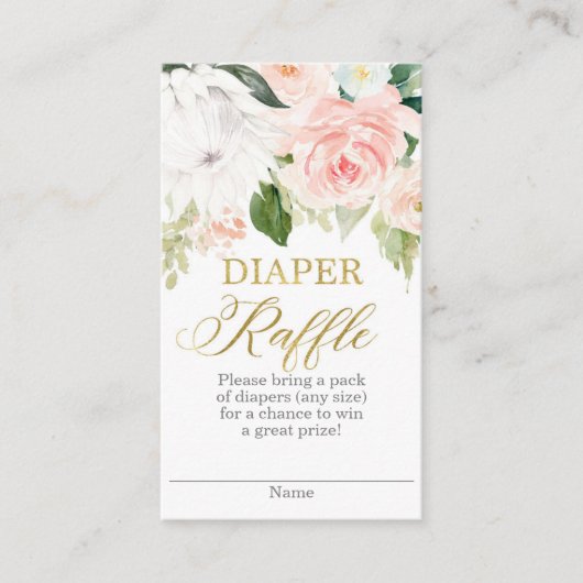 Carte D'accompagnement Protea floral Diaper Raffin (Devant)