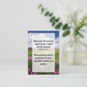 Carte D'accompagnement Psaume 16:8 Parce qu'Il est à ma droite, Je (Debout devant)