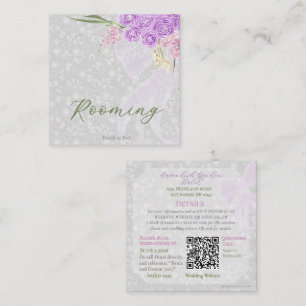 Carte D'accompagnement Puerto Madero Nœud en tulle Bouquet Rooming