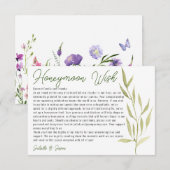 Carte D'accompagnement Puits à souhaits moderne à l'aquarelle avec eucaly (Devant / Derrière)