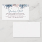 Carte D'accompagnement Puits de souhaits bleu poussiéreux et mauve (Devant / Derrière)