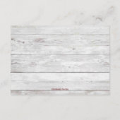 Carte D'accompagnement Puits de souhaits bohème rustique bottes western c (Dos)