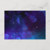 Carte D'accompagnement Puits de souhaits de mariage spatial. Étoiles de n (Dos)