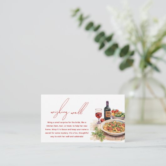 Carte D'accompagnement Puits de vœux C'est l'amour : Shower de mariage (Debout devant)