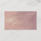 Carte D'accompagnement Puits de vœux de mariage floral rose poussiéreux (Dos)