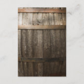 Carte D'accompagnement Puits de vœux de mariage Rustique Campagnard Fleur (Dos)