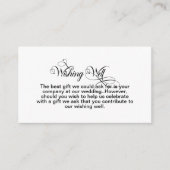 Carte D'accompagnement Puits de voeux de mariage simple (Devant)