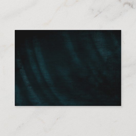 Carte D'accompagnement Puits d'hameçon en feuille de palme V2 Turquoise I (Dos)