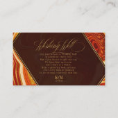 Carte D'accompagnement Puits d'hameçonnage Abstrait V1 Hot Orange ID827 (Devant)